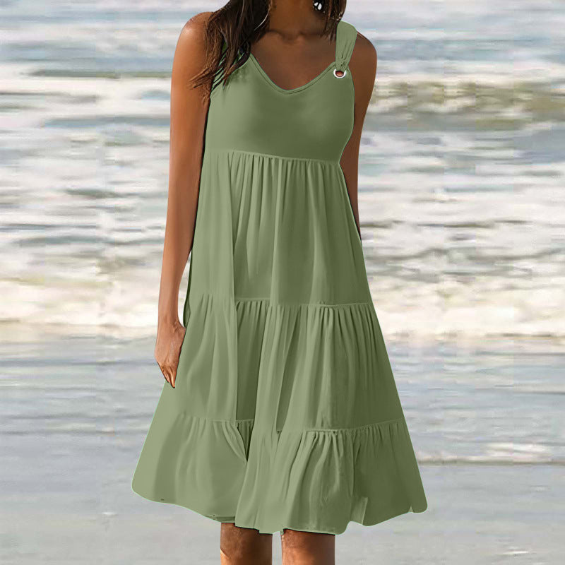 Casual Elegant Stitching Dress Women