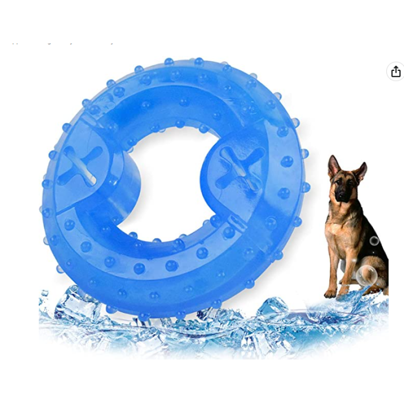 Cooling Toy Puppy Teething Ring Freeze Dogs Chew