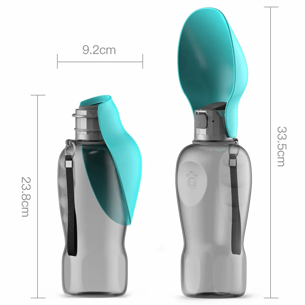 800ml Dogs Water Bottle Portable High Capacity Leakproof Pet